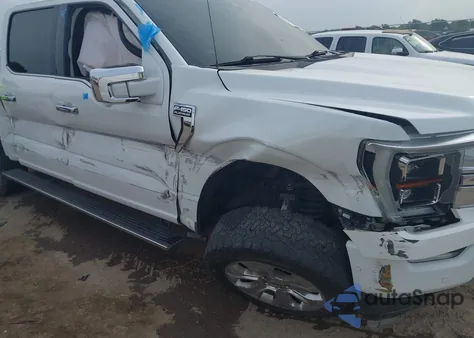 2021 Ford F-150 Platinum из США, поврежденный, VIN 1FTFW1E81MFC87350